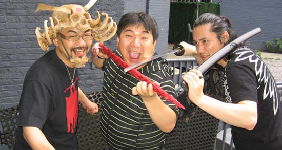 Yoshihiro Nishimura, Noboru Iguchi et Tak Sakaguchi